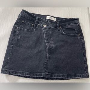 Abercrombie & Fitch High Rise Crossover Micro Mini Skirt Size 6